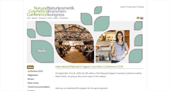 Desktop Screenshot of naturkosmetik-branchenkongress.de